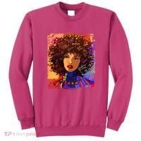 Coloful Graffiti Afro Woman Sweatshirt thumb 0