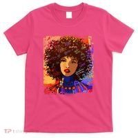 Coloful Graffiti Afro Woman T-Shirt thumb 0