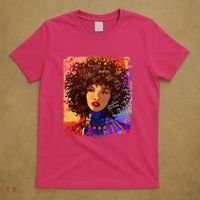 Coloful Graffiti Afro Woman T-Shirt thumb 5