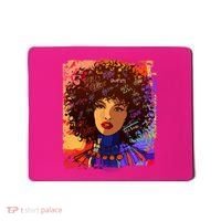 Coloful Graffiti Afro Woman Mousepad thumb 0