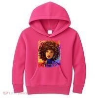Coloful Graffiti Afro Woman Kids Hoodie thumb 0