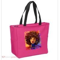 Coloful Graffiti Afro Woman Tote Bag thumb 2