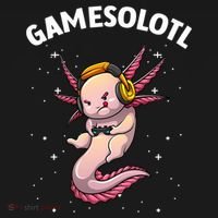 Cute Gaming Art For  Women  Video Game Axolotl Gamer T-Shirt thumb 7