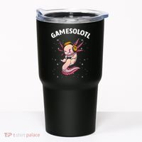 Cute Gaming Art For  Women  Video Game Axolotl Gamer Tumbler thumb 0