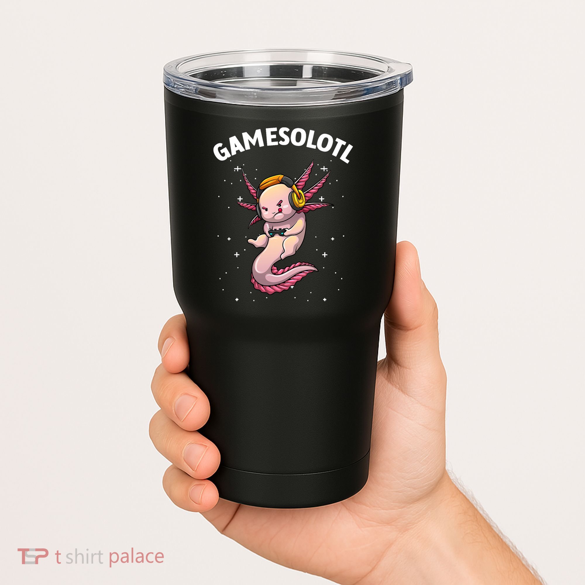 Cute Gaming Art For  Women  Video Game Axolotl Gamer Tumbler