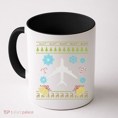 Christmas Gift Airplane Pilot Christmas Ugly Coffee Mug