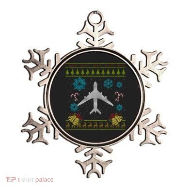 Christmas Gift Airplane Pilot Christmas Ugly Ornament