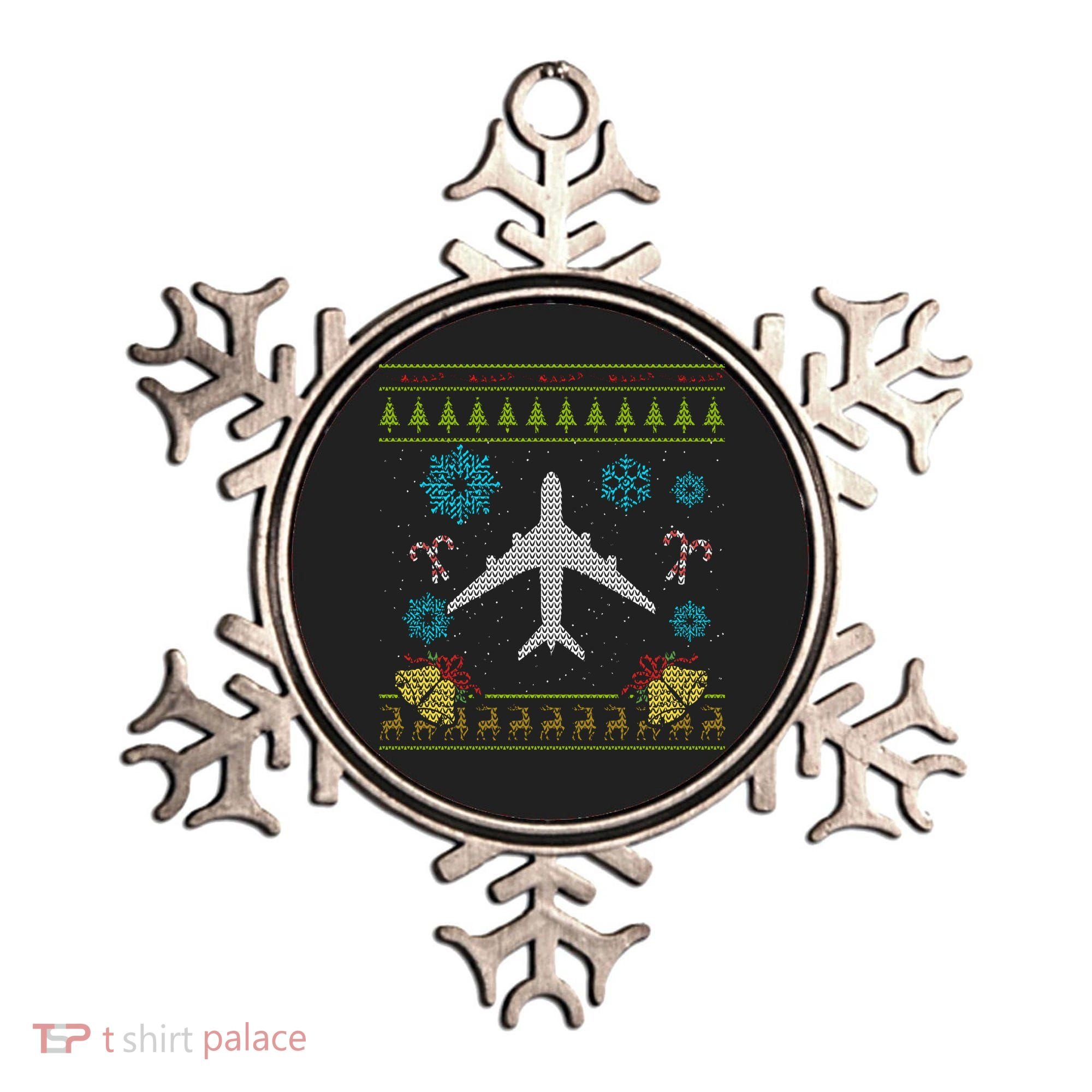 Christmas Gift Airplane Pilot Christmas Ugly Ornament