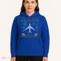 Christmas Gift Airplane Pilot Christmas Ugly Hoodie thumb 5