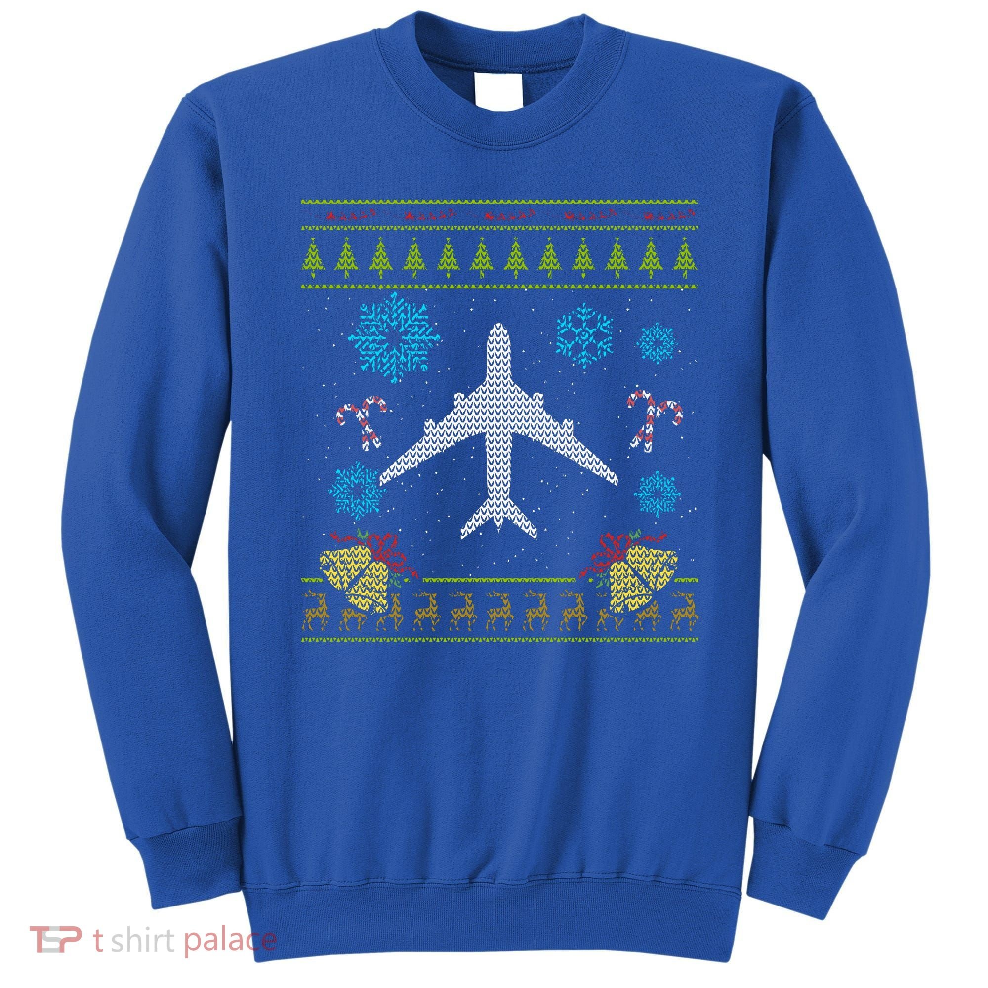 Christmas Gift Airplane Pilot Christmas Ugly Sweatshirt