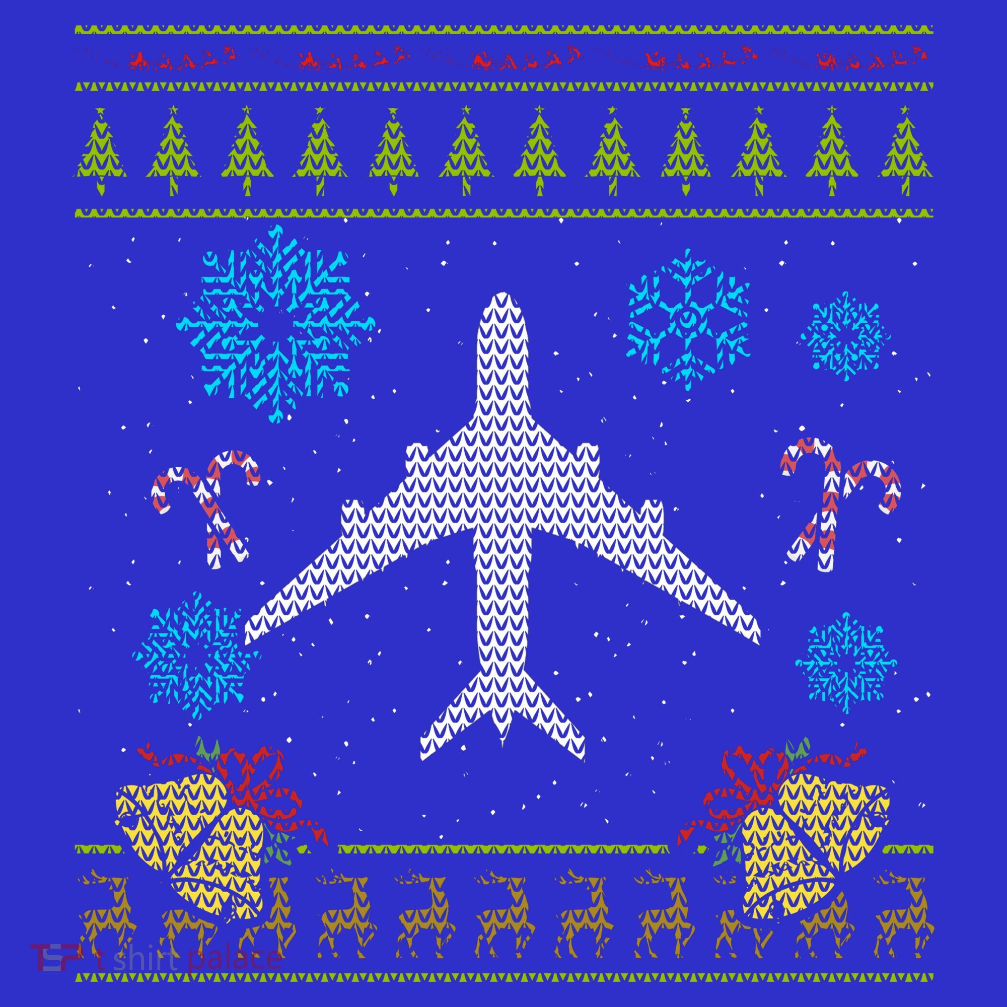 Christmas Gift Airplane Pilot Christmas Ugly Mousepad