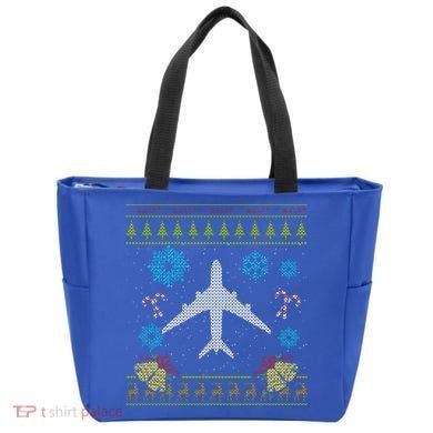 Christmas Gift Airplane Pilot Christmas Ugly Tote Bag