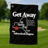 Charlie Get Away To Upstate New York Golf Towel thumb 1