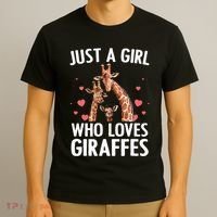 Cool Giraffe Africa Safari Zoo Animal Lovers T-Shirt thumb 3