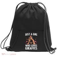 Cool Giraffe Africa Safari Zoo Animal Lovers Sweatshirt Cinch Pack Bag thumb 0