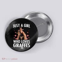 Cool Giraffe Africa Safari Zoo Animal Lovers Button thumb 0