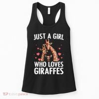 Cool Giraffe Africa Safari Zoo Animal Lovers Women's Tank Top thumb 0