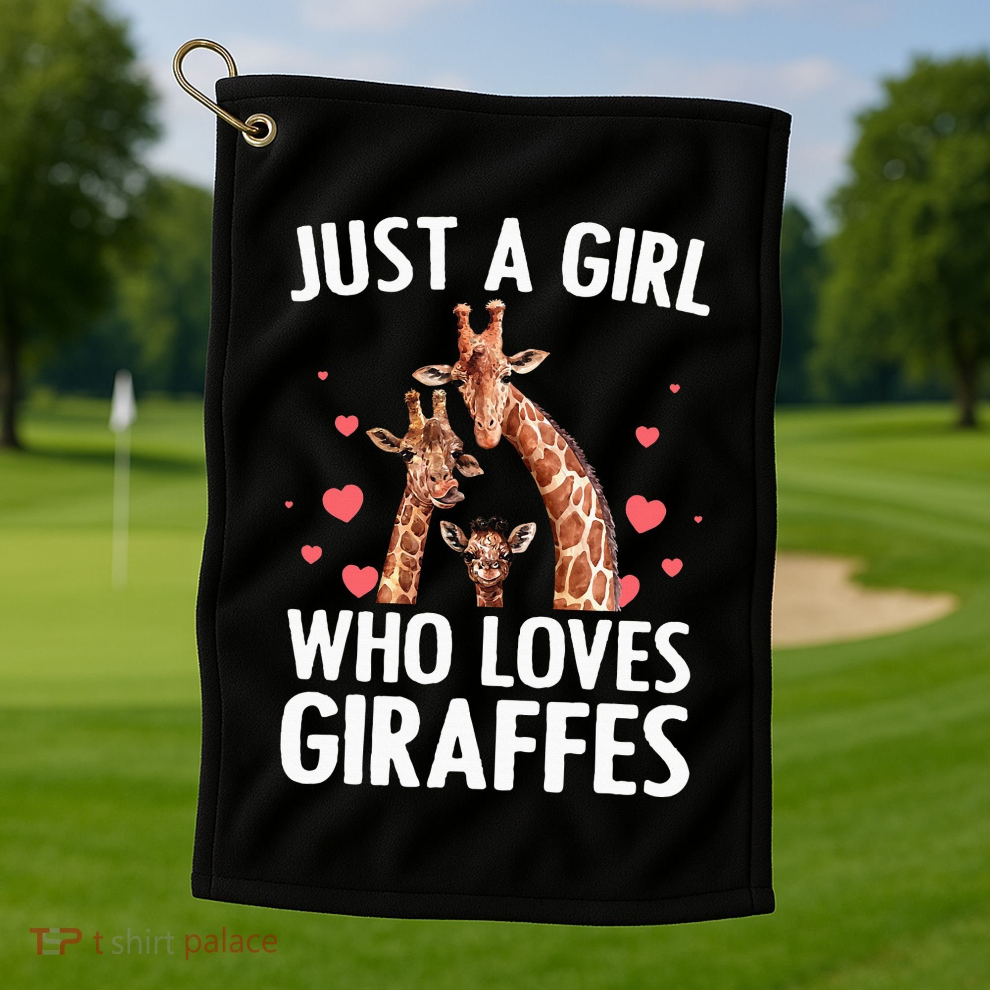 Cool Giraffe Africa Safari Zoo Animal Lovers Golf Towel
