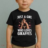 Cool Giraffe Africa Safari Zoo Animal Lovers Toddler T-Shirt thumb 2