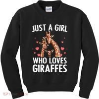 Cool Giraffe Africa Safari Zoo Animal Lovers Kids Sweatshirt thumb 0