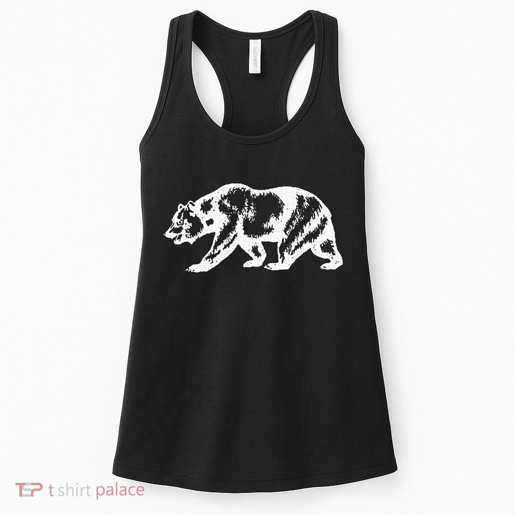 California Grizzly Bear State Flag Cali Republic Women's Tank Top