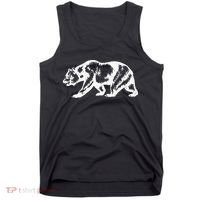 California Grizzly Bear State Flag Cali Republic Tank Top thumb 0