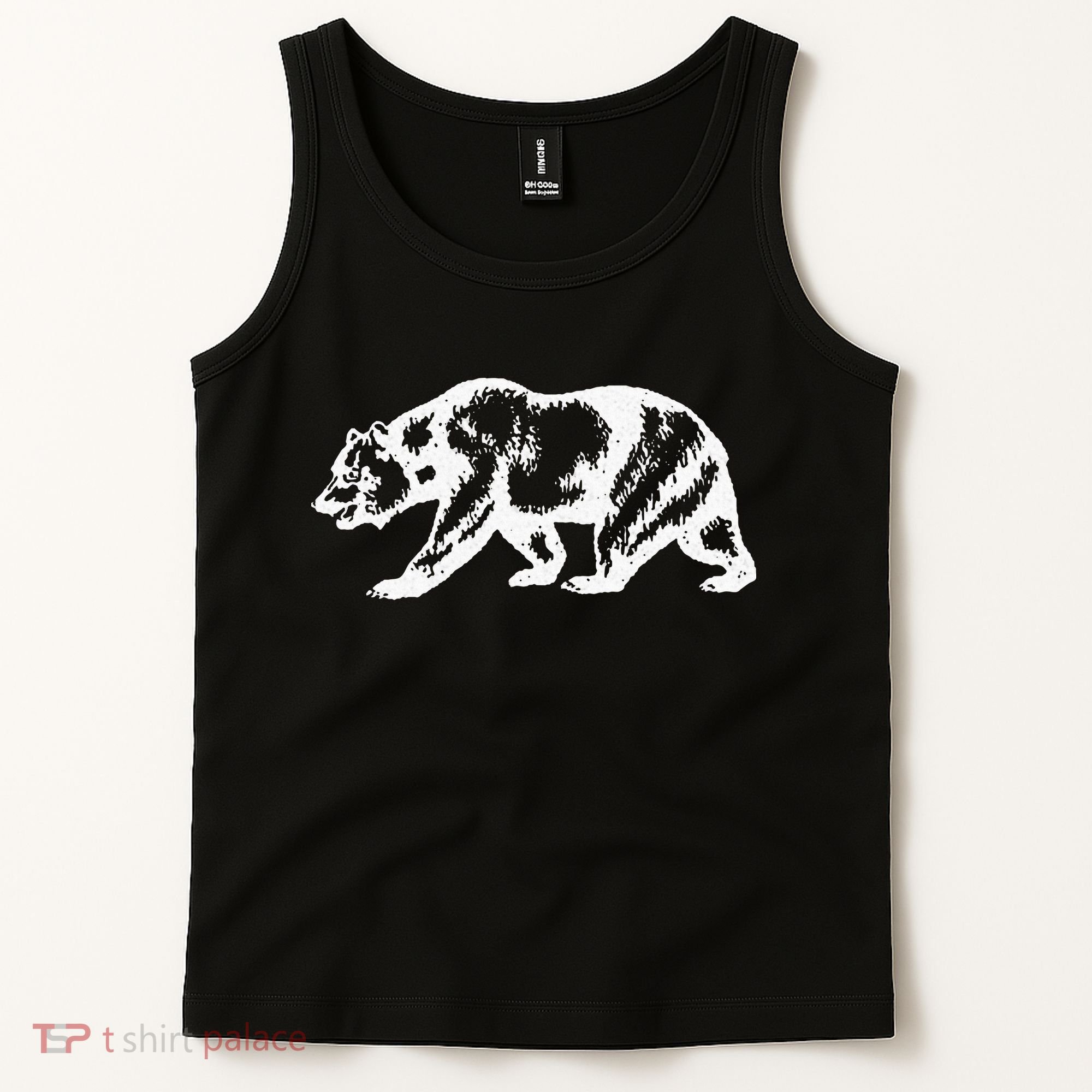 California Grizzly Bear State Flag Cali Republic Tank Top