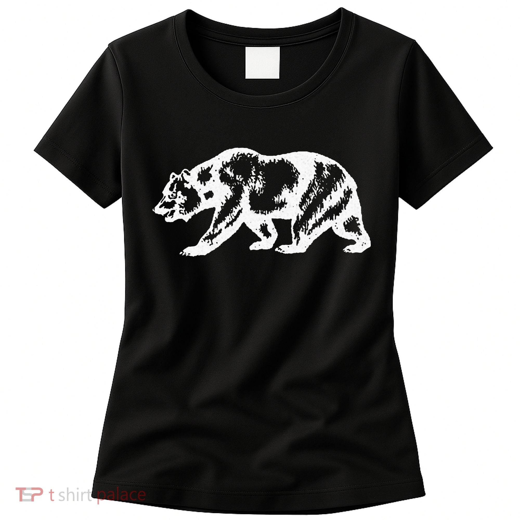 California Grizzly Bear State Flag Cali Republic Women's T-Shirt
