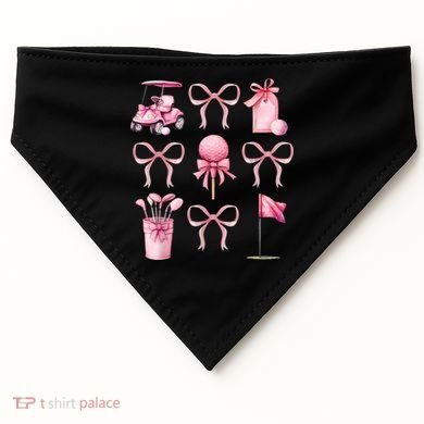 Coquette Golf Bows Preppy Cute Golfer  USA-Made Doggie Bandana