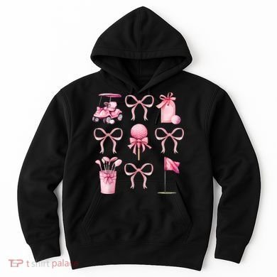 Coquette Golf Bows Preppy Cute Golfer  Hoodie