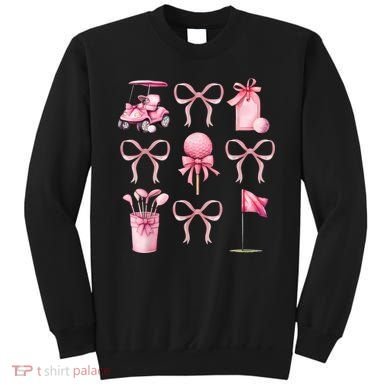 Coquette Golf Bows Preppy Cute Golfer  Sweatshirt