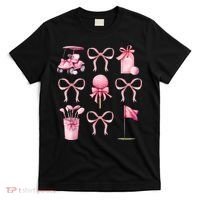 Coquette Golf Bows Preppy Cute Golfer  T-Shirt thumb 0