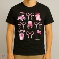Coquette Golf Bows Preppy Cute Golfer  T-Shirt thumb 3