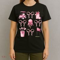 Coquette Golf Bows Preppy Cute Golfer  T-Shirt thumb 4