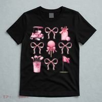 Coquette Golf Bows Preppy Cute Golfer  T-Shirt thumb 5