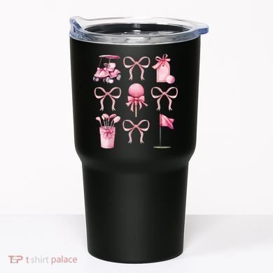 Coquette Golf Bows Preppy Cute Golfer  Tumbler
