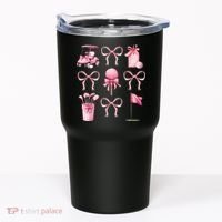 Coquette Golf Bows Preppy Cute Golfer  Tumbler thumb 0
