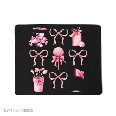 Coquette Golf Bows Preppy Cute Golfer  Mousepad