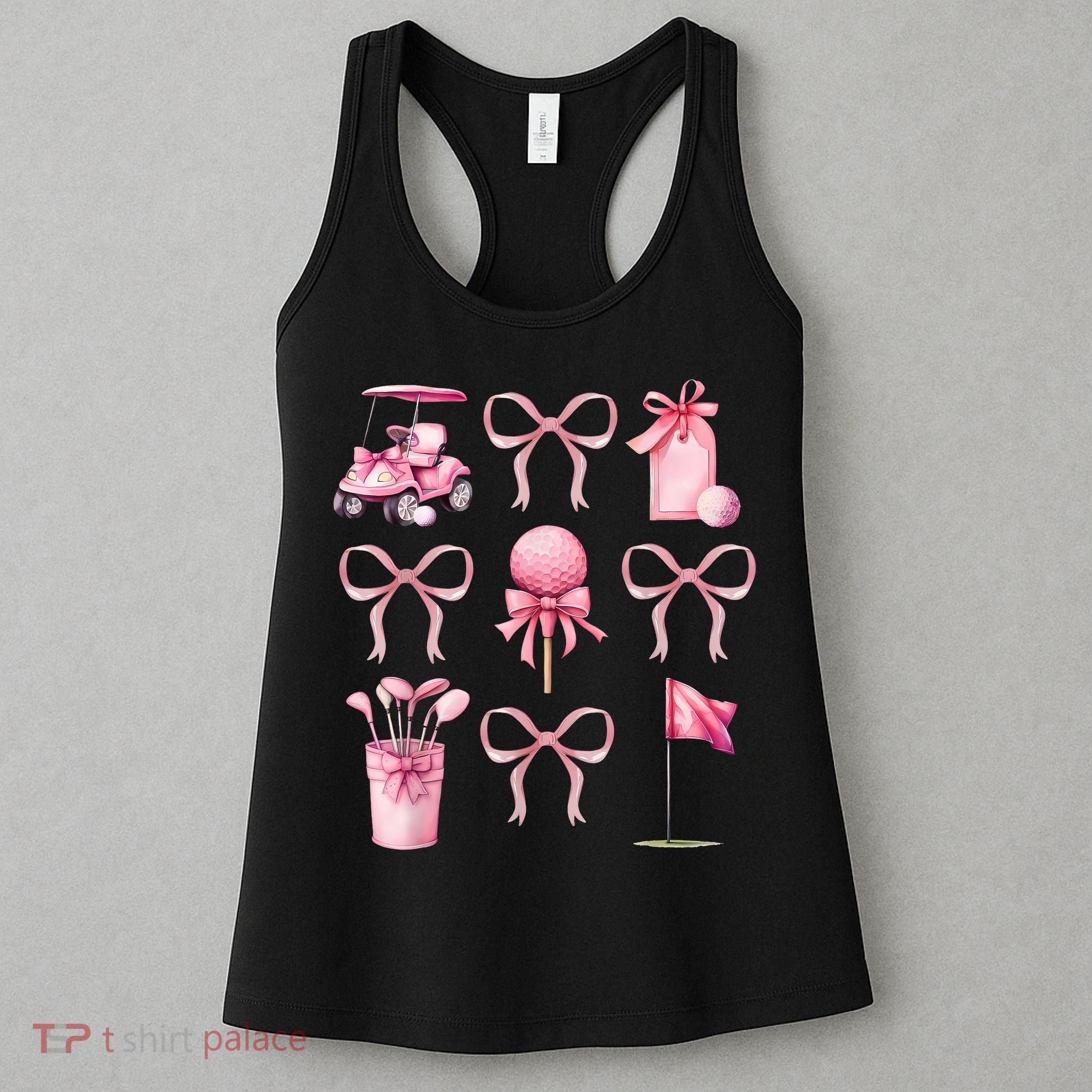 Coquette Golf Bows Preppy Cute Golfer  Women's Tank Top