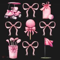 Coquette Golf Bows Preppy Cute Golfer  Women's Tank Top thumb 5