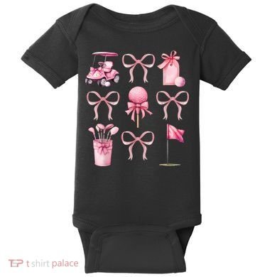 Coquette Golf Bows Preppy Cute Golfer  Baby Bodysuit
