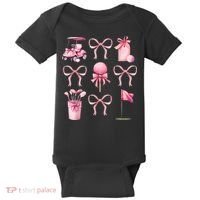 Coquette Golf Bows Preppy Cute Golfer  Baby Bodysuit thumb 0