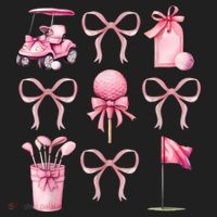 Coquette Golf Bows Preppy Cute Golfer  Hat thumb 2