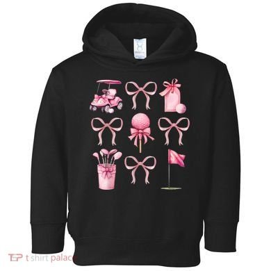 Coquette Golf Bows Preppy Cute Golfer  Toddler Hoodie