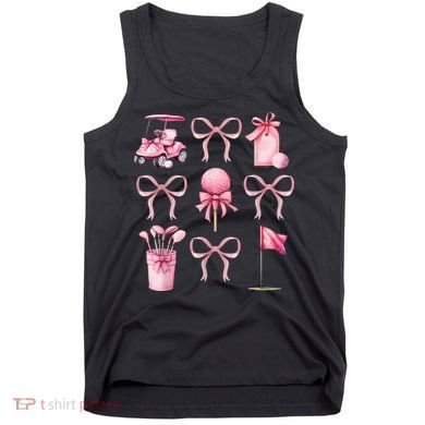 Coquette Golf Bows Preppy Cute Golfer  Tank Top