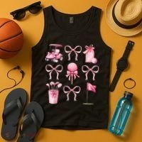 Coquette Golf Bows Preppy Cute Golfer  Tank Top thumb 4