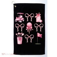 Coquette Golf Bows Preppy Cute Golfer  Golf Towel thumb 0