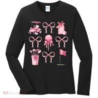 Coquette Golf Bows Preppy Cute Golfer  Women's Long Sleeve Shirt thumb 0