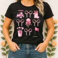 Coquette Golf Bows Preppy Cute Golfer  Women's T-Shirt thumb 2