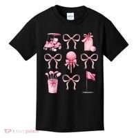 Coquette Golf Bows Preppy Cute Golfer  Kids T-Shirt thumb 0